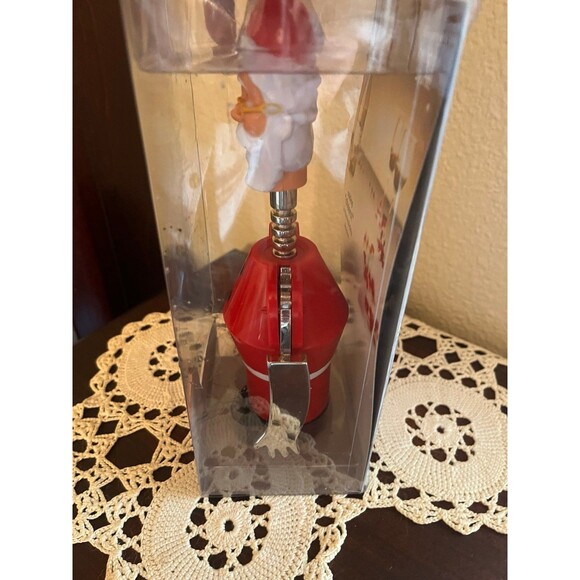 NEW Vtg Christmas Santa Wine Bottle Opener Corkscrew - Picture 5 of 5